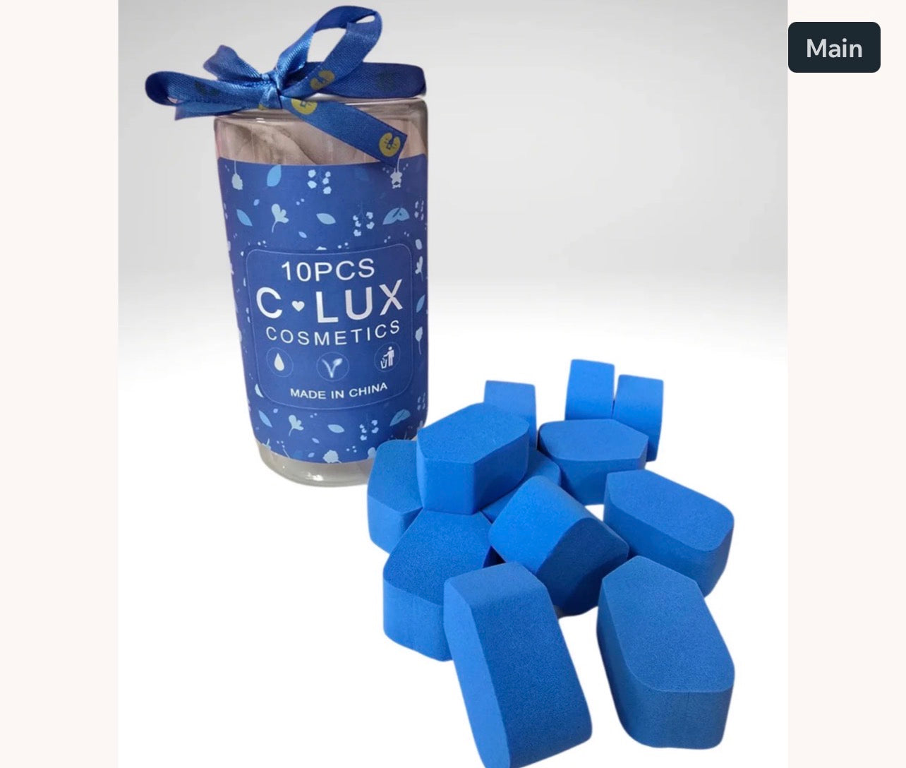 Clux Cosmetics - 10pcs Beauty Blenders - Blue