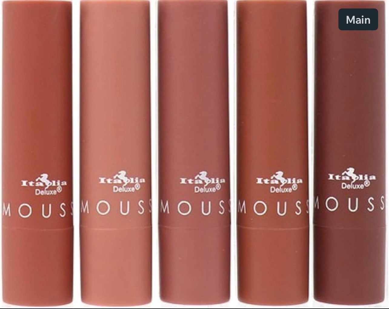 Italia Deluxe Top Five Mousse Matte Lipstick Set Send Nudes