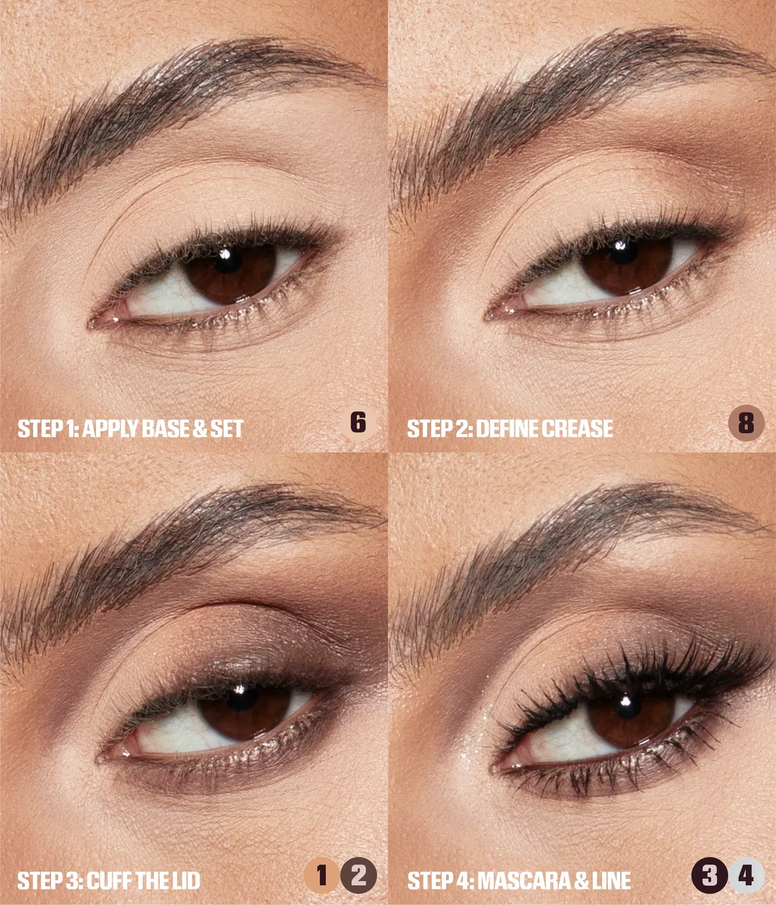 Huda Beauty CREAMY OBSESSIONS EYESHADOW PALETTE Neutral Brown