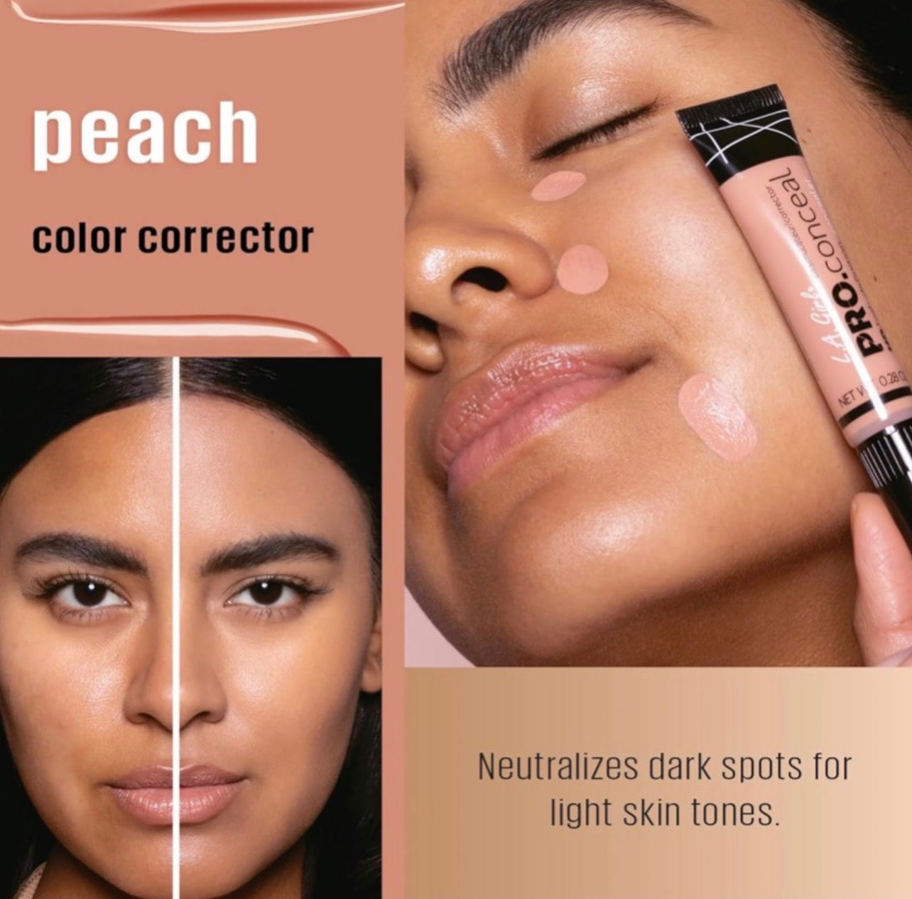 L a girl pro concealer peach