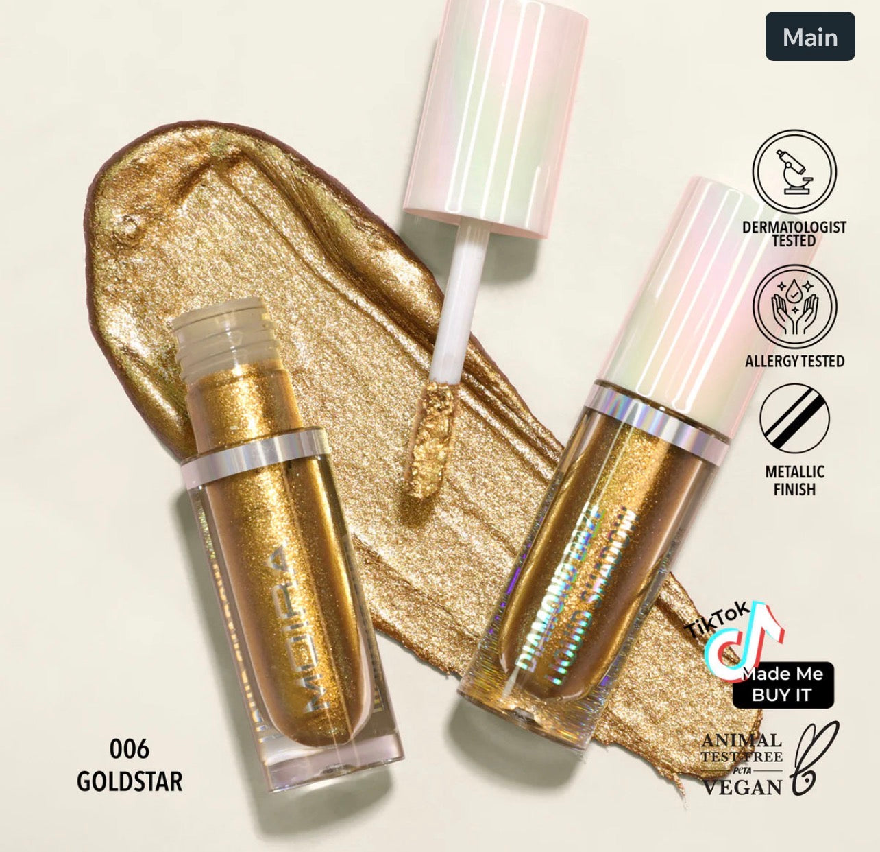 Moira DIAMOND DAZE LIQUID SHADOW (006, GOLDSTAR)