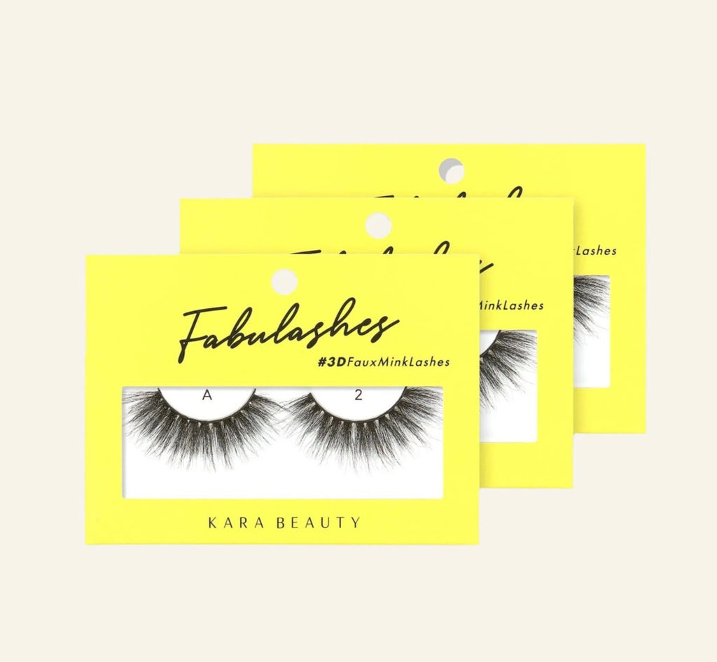 Kara beauty 3D Faux Mink False Eyelashes Style A2