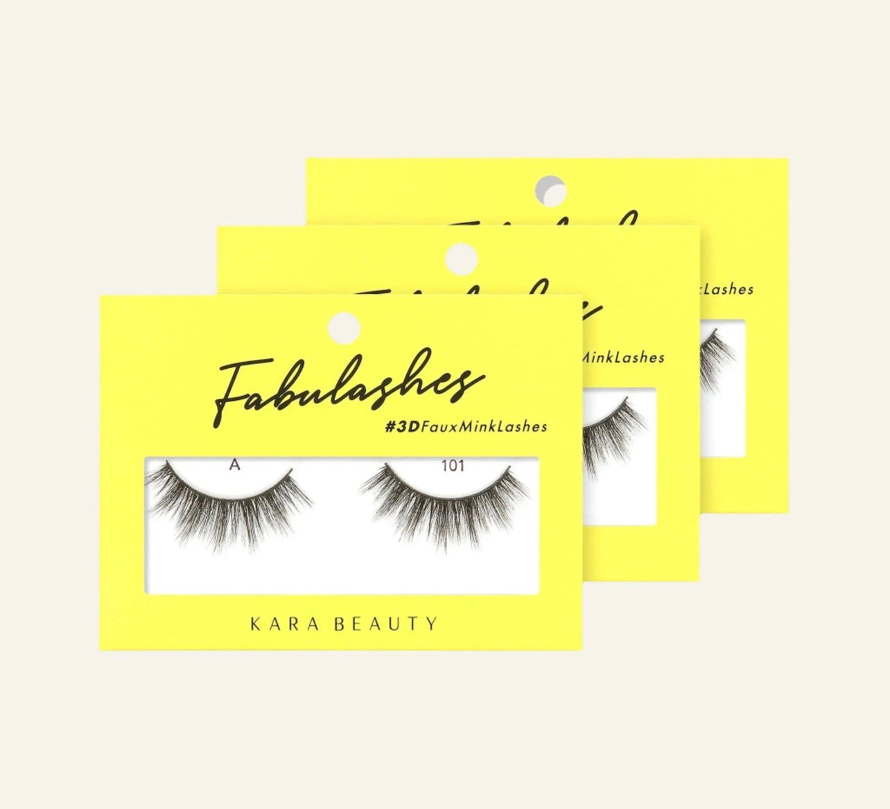 Kara beauty 3D Faux Mink False Eyelashes Style a 101