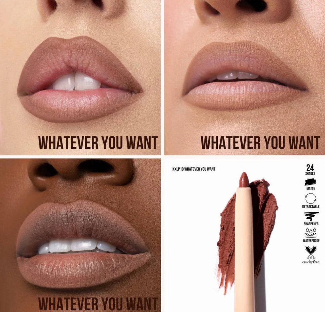 Beauty creation NUDE X LIP LINER Whatever You Want