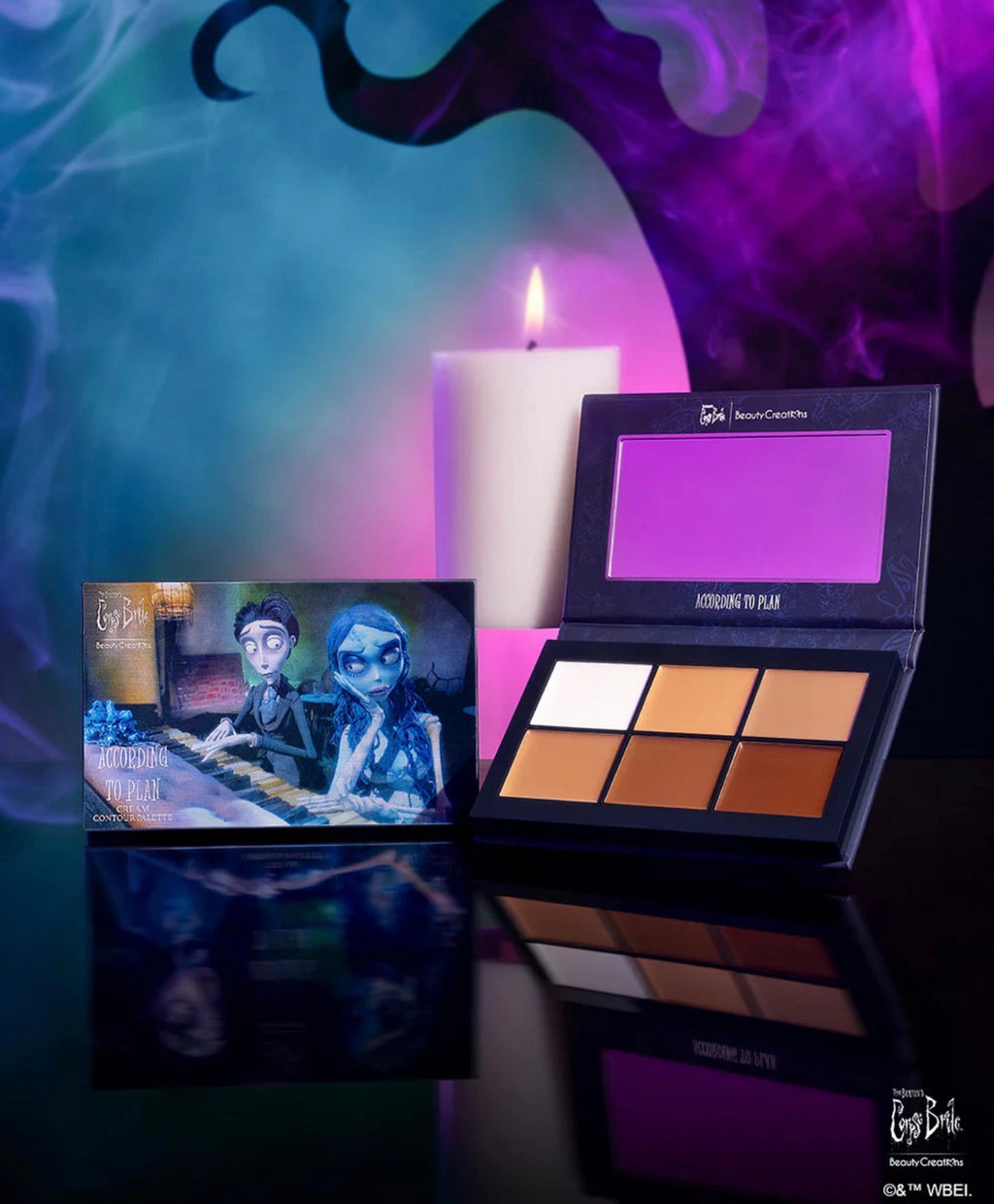 TIM BURTON'S CORPSE BRIDE X BEAUTY CREATIONS ACCORDING TO PLAN CREAM CONTOUR PALLET