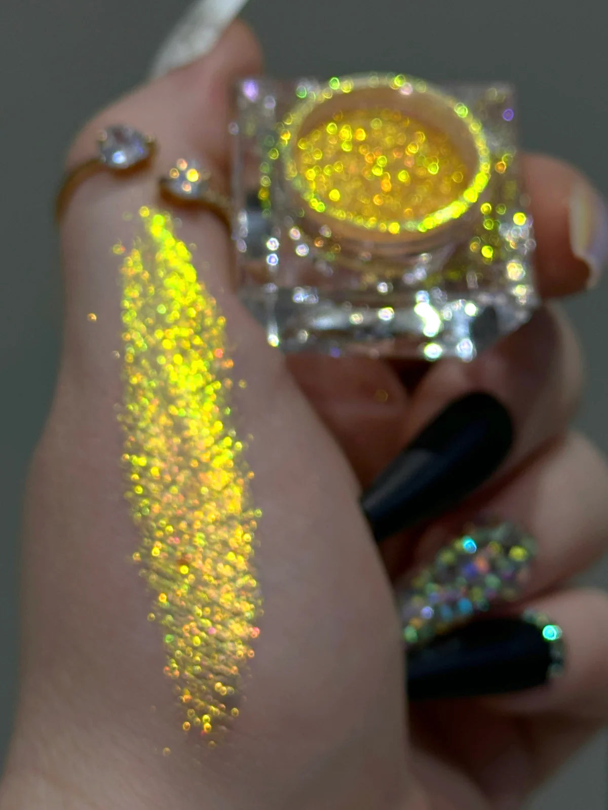 MULTICHROME LOOSE GLITTER PIGMENT POWDER - SUNFLOWER