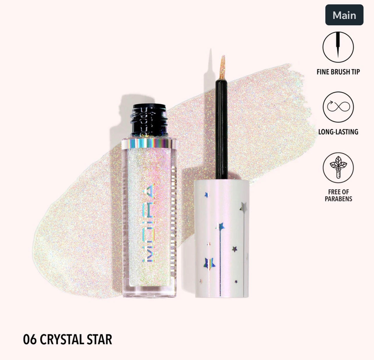 Moira GLITTER GLITTER LINER (006, CRYSTAL STAR)