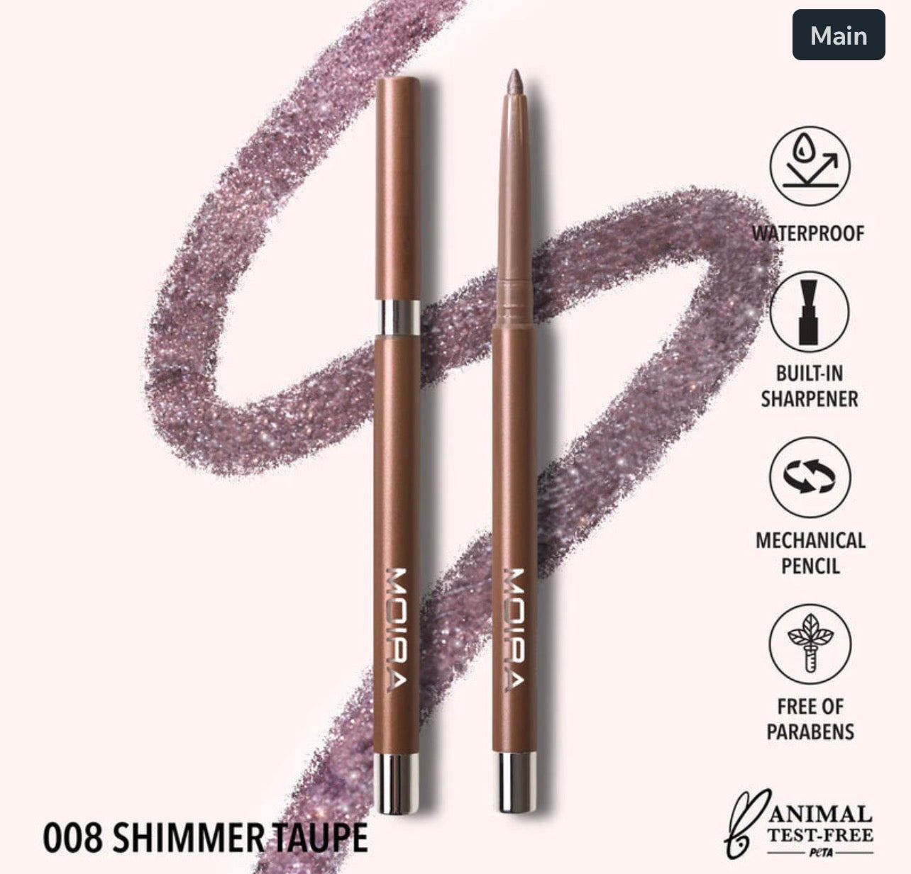 MOIRA- STATEMENT SHIMMER LINER 008 SHIMMER TAUPE
