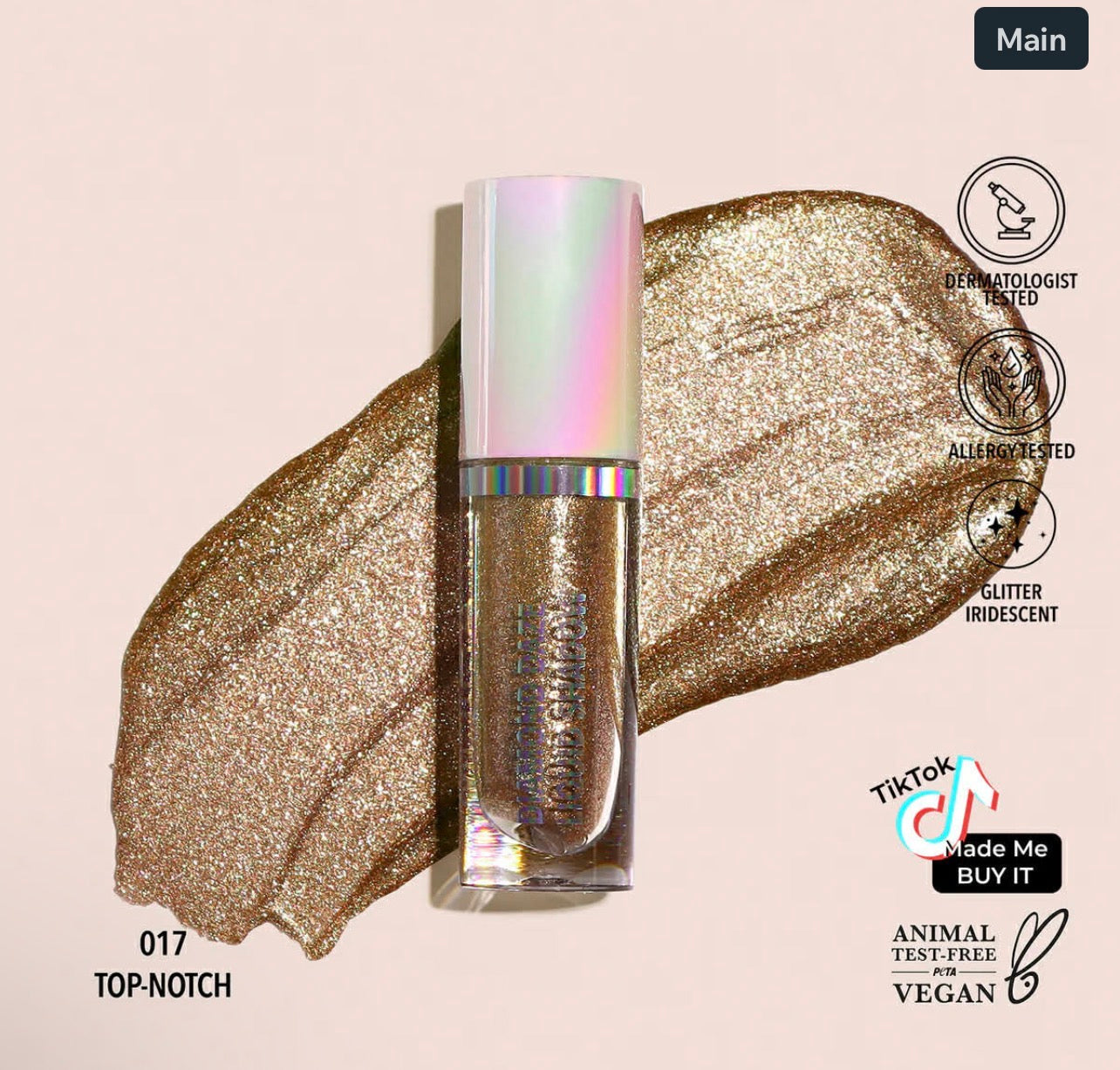 Moira DIAMOND DAZE LIQUID SHADOW (017, TOP-NOTCH)