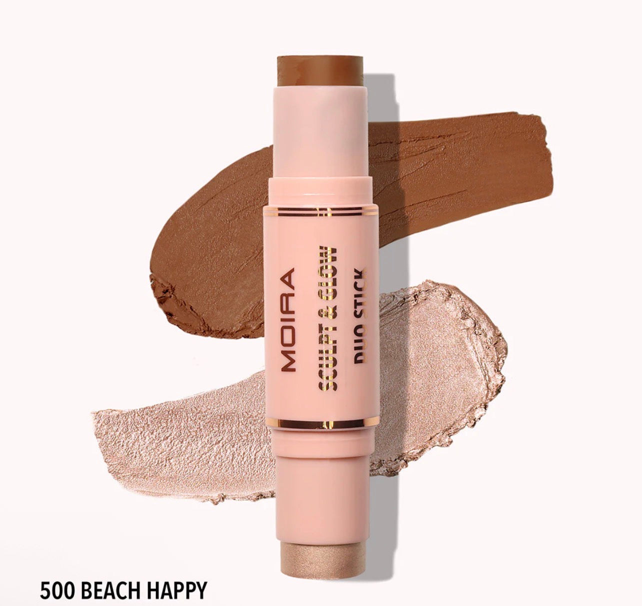 Moira Sculpt & Glow Duo Stick COLOR: 500 BEACH HAPPY