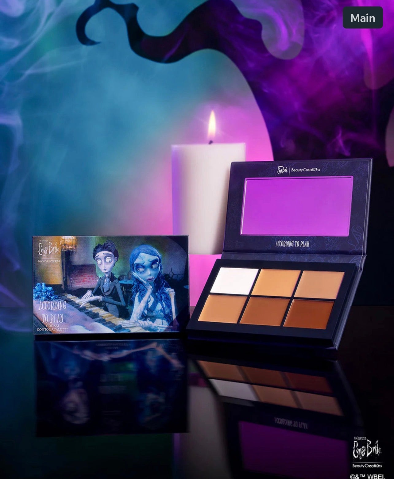 TIM BURTON'S CORPSE BRIDE X BEAUTY CREATIONS ACCORDING TO PLAN CREAM CONTOUR PALLET