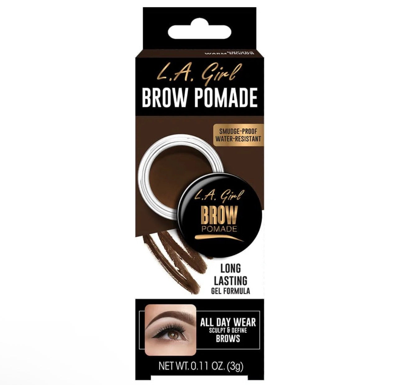 La girl Brow Pomade  GBP364A Warm Brown