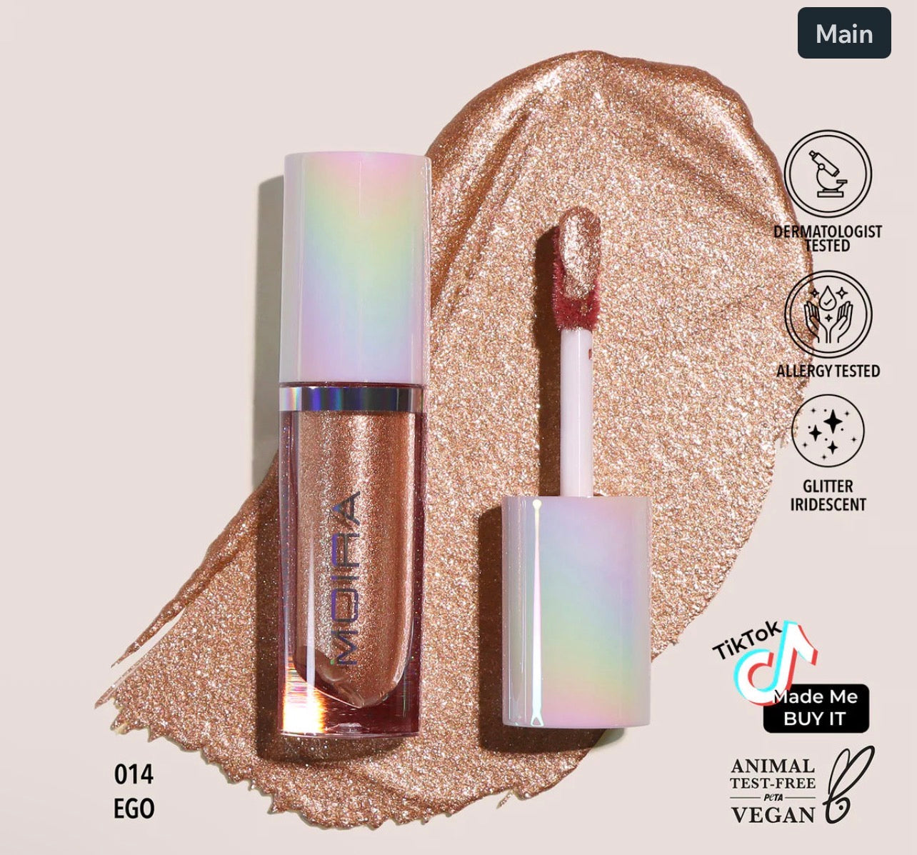 Moira DIAMOND DAZE LIQUID SHADOW (014, EGO)