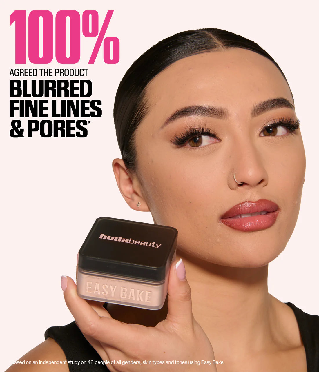 Huda Beauty EASY BAKE LOOSE BAKING & SETTING POWDER  Cherry Blossom Cake