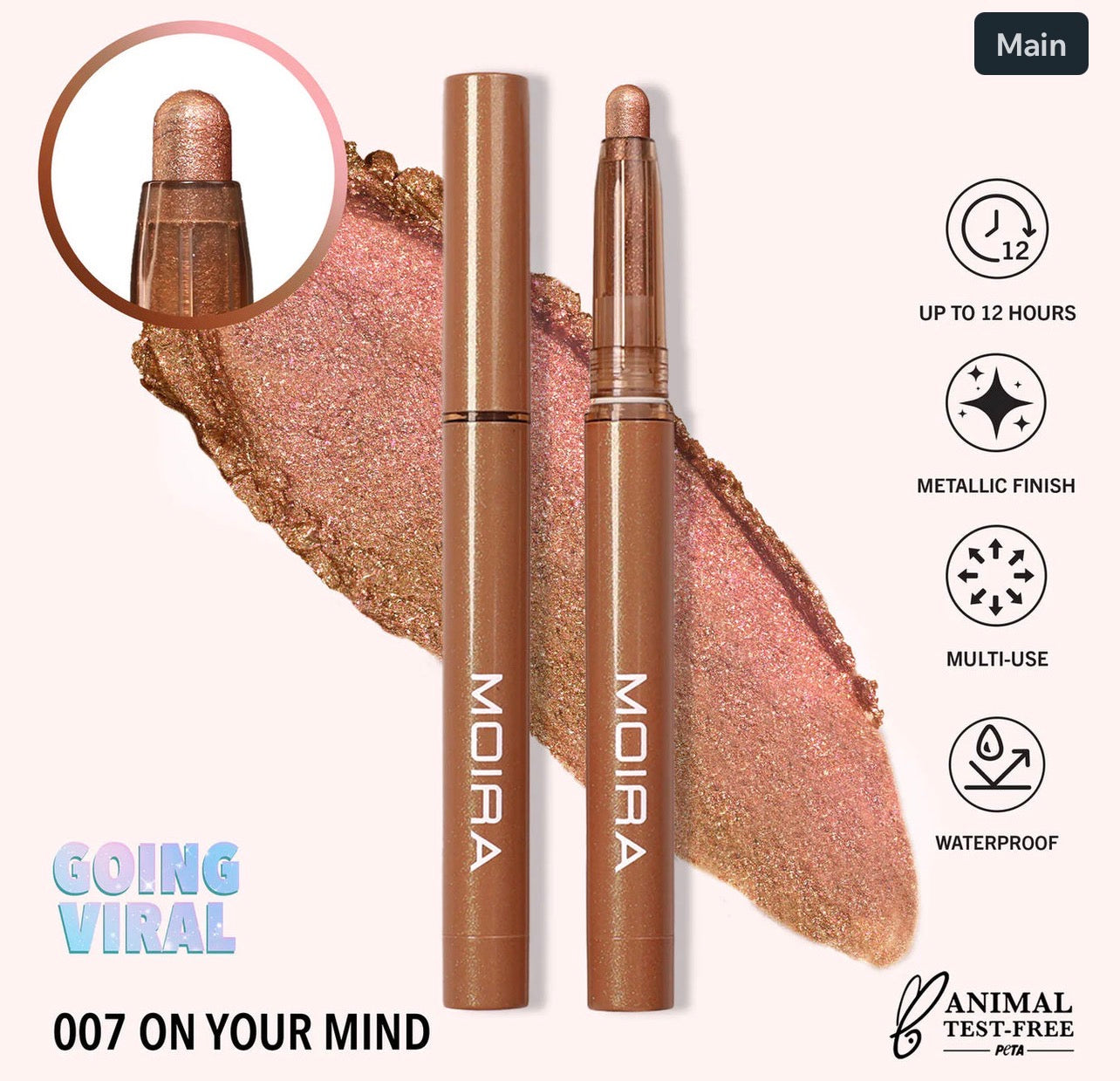 MOIRA STELLAR GLAZE STICK SHADOW 007