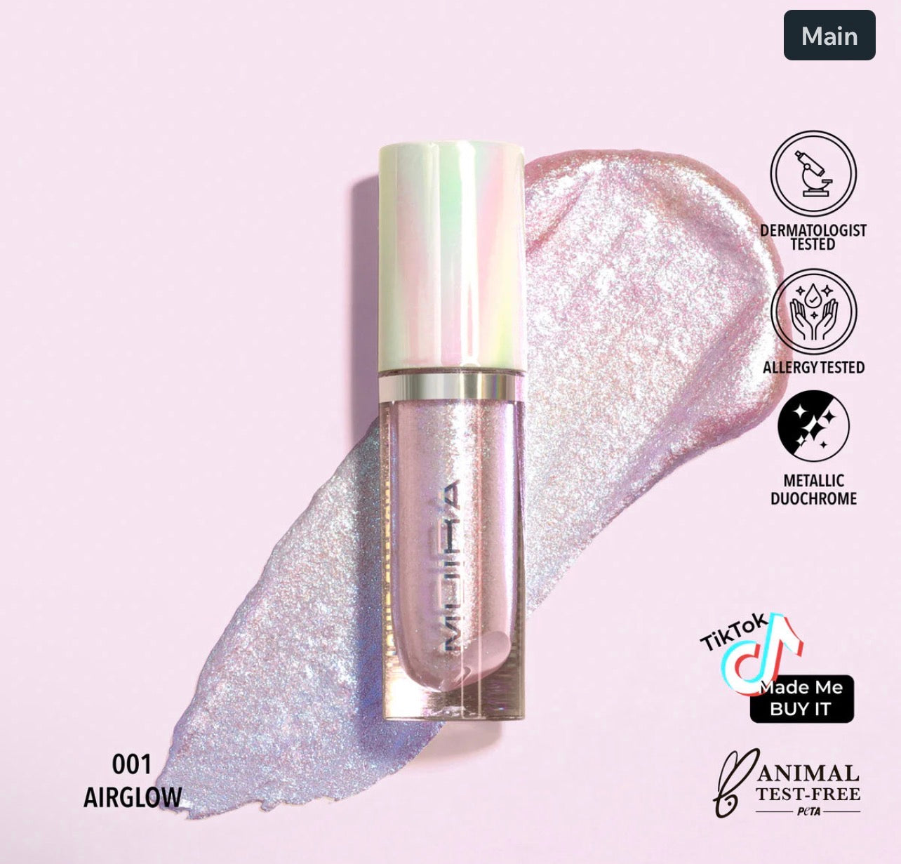 Moira DIAMOND DAZE LIQUID SHADOW (001, AIRGLOW)