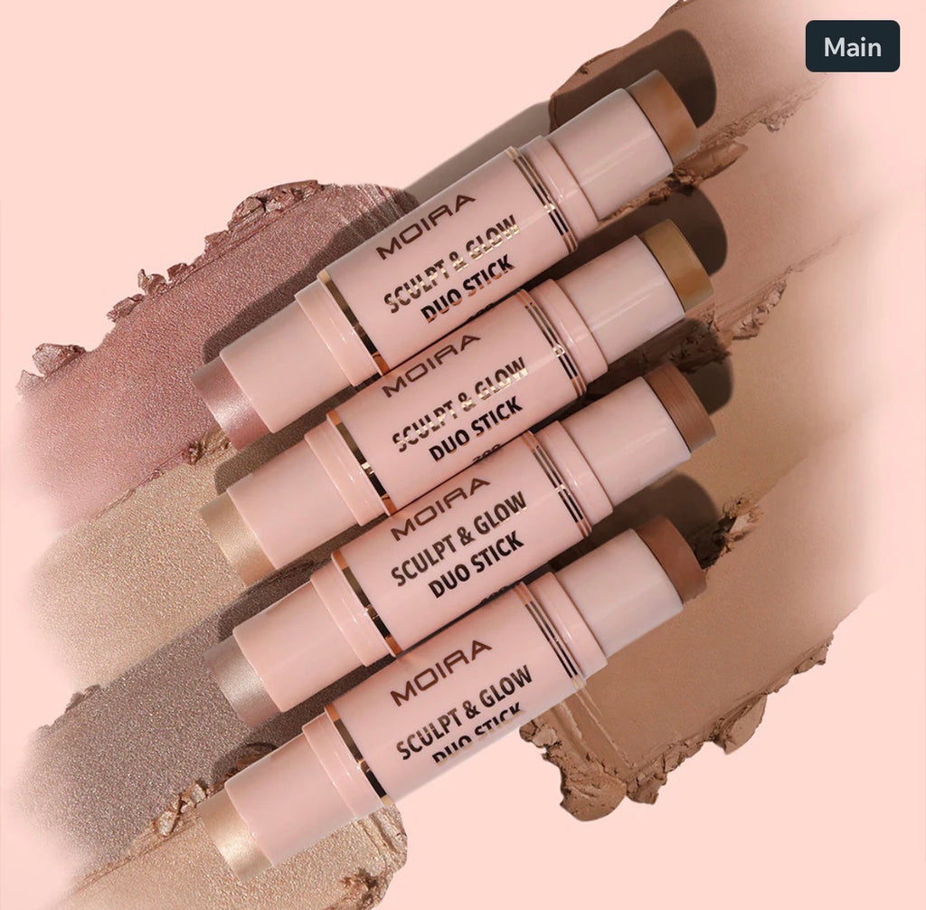 Moira Sculpt & Glow Duo Stick COLOR: 500 BEACH HAPPY