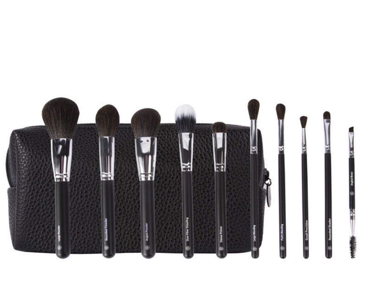 bh cosmetics Ultimate Essentials 10 Piece Face and Eye Brush Set with Bag 1's