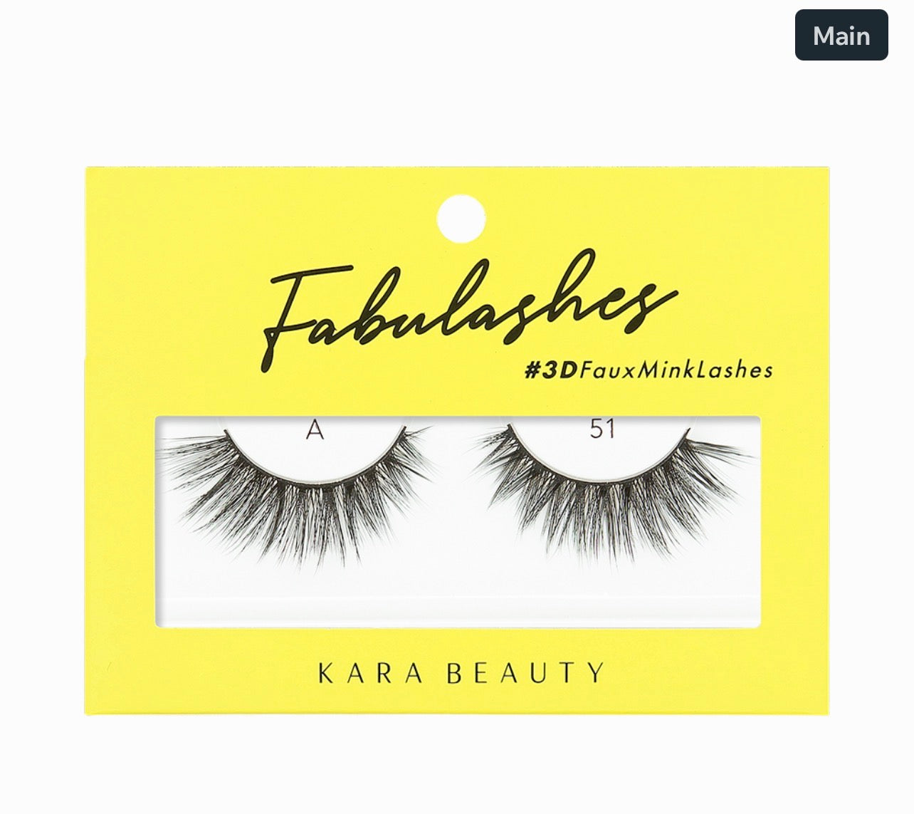 Kara beauty 3D Faux Mink False Eyelashes Style A51