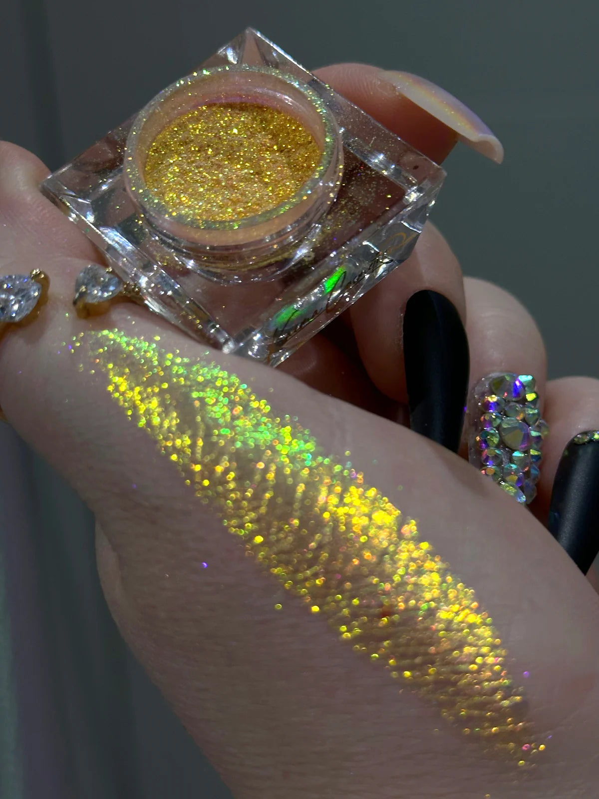MULTICHROME LOOSE GLITTER PIGMENT POWDER - SUNFLOWER