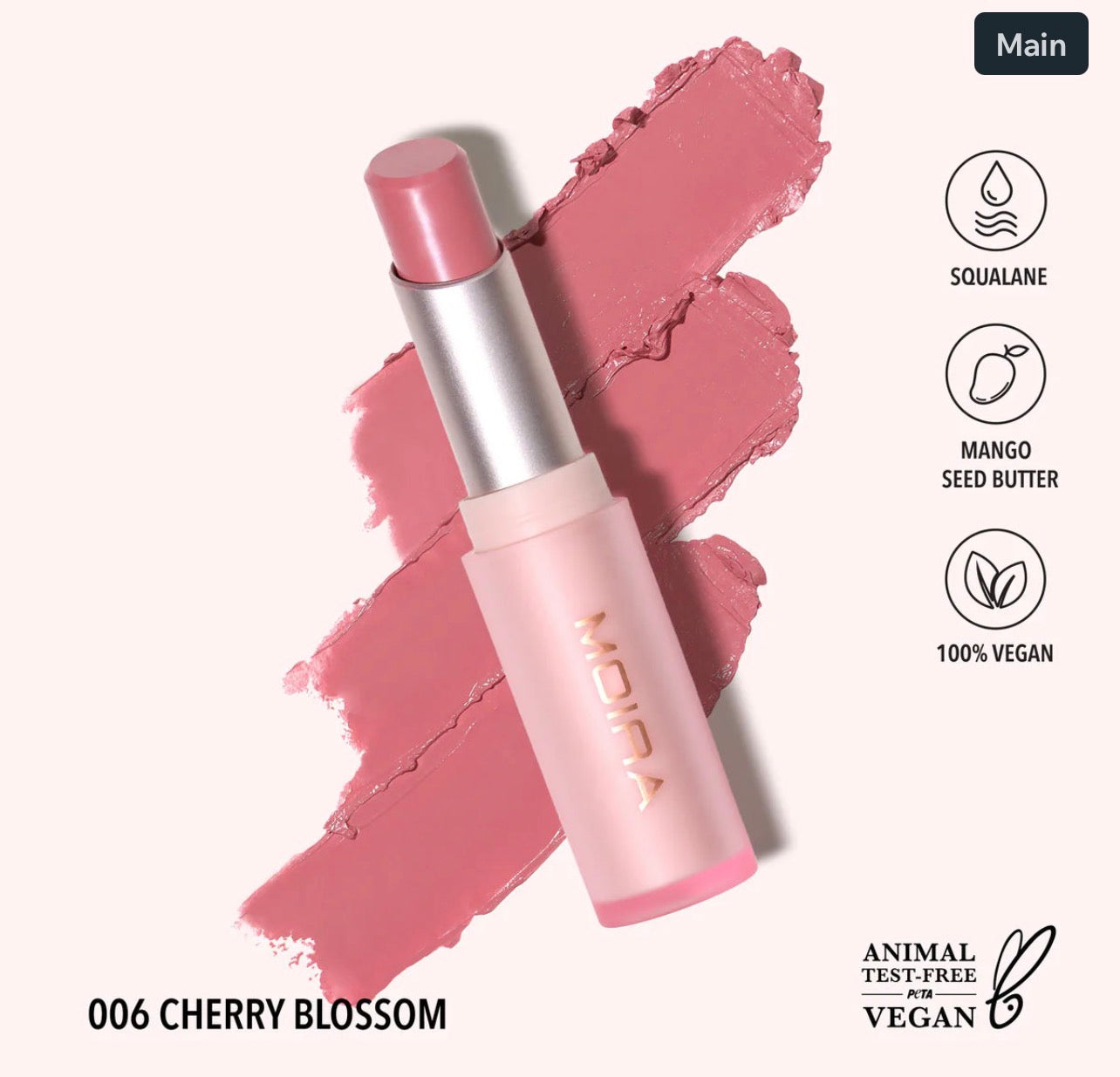Moira SIGNATURE LIPSTICK (006, CHERRY BLOSSOM)