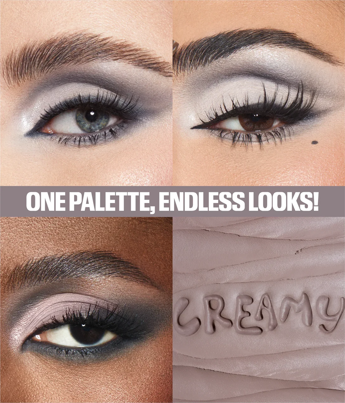 Huda Beauty CREAMY OBSESSIONS EYESHADOW PALETTE Greige