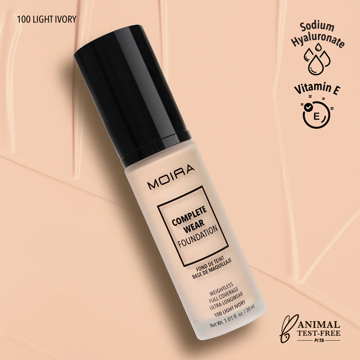COMPLETE WEAR™ FOUNDATION (100, LIGHT IVORY)