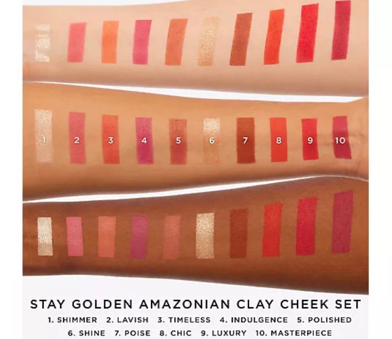 tarte 5 Piece Stay Golden Amazonian Clay Cheek Set with Brush
