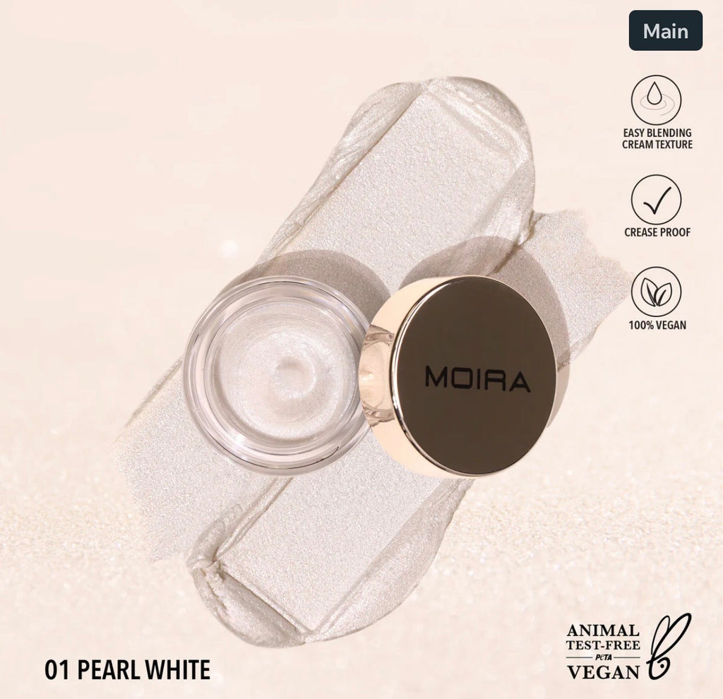 EVERLUST SHIMMER CREAM SHADOW (001, PEARL WHITE)
