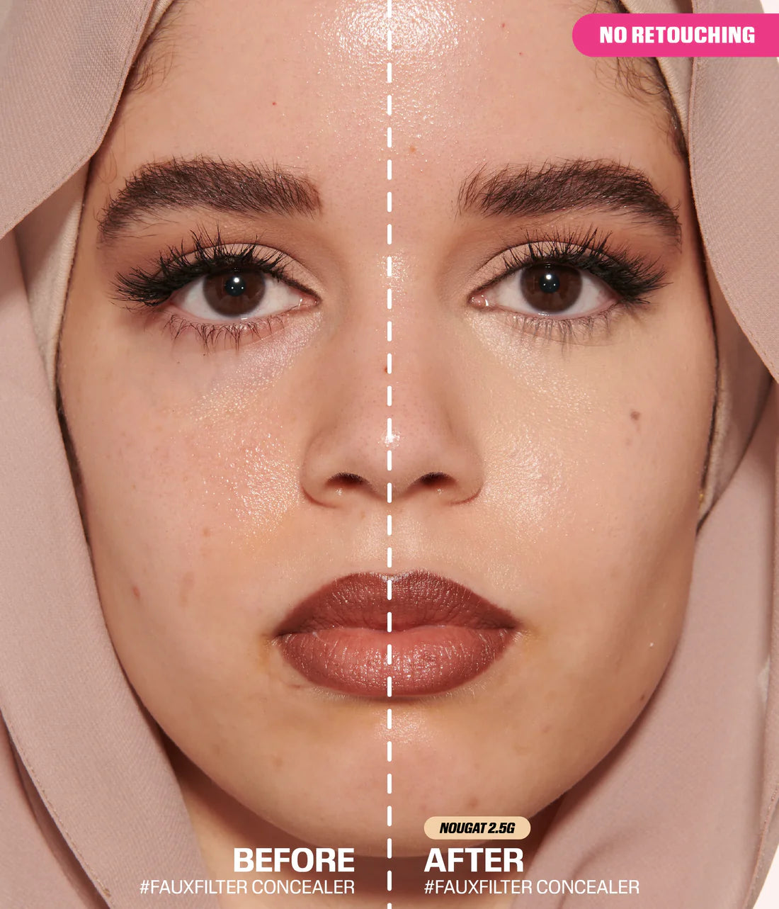 Huda Beauty FAUXFILTER LUMINOUS MATTE CONCEALER Nougat 2.5