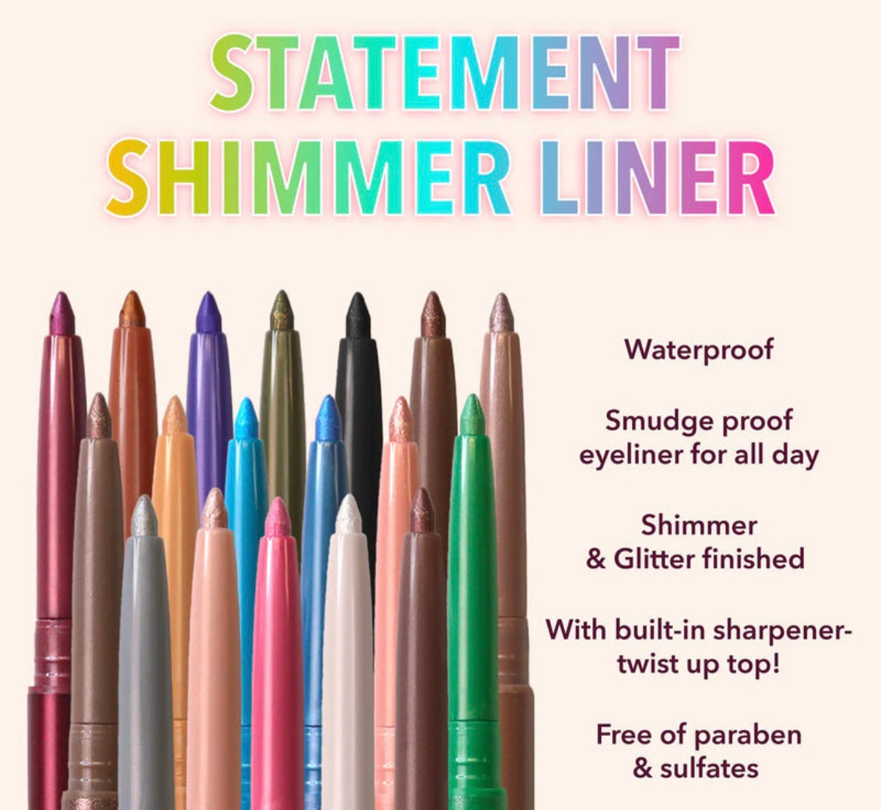 MOIRA- STATEMENT SHIMMER LINER 016 ROSE GOLD