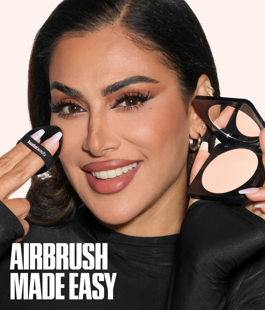 Huda Beauty EASY BAKE PRESSED POWDER Peach Cupcake