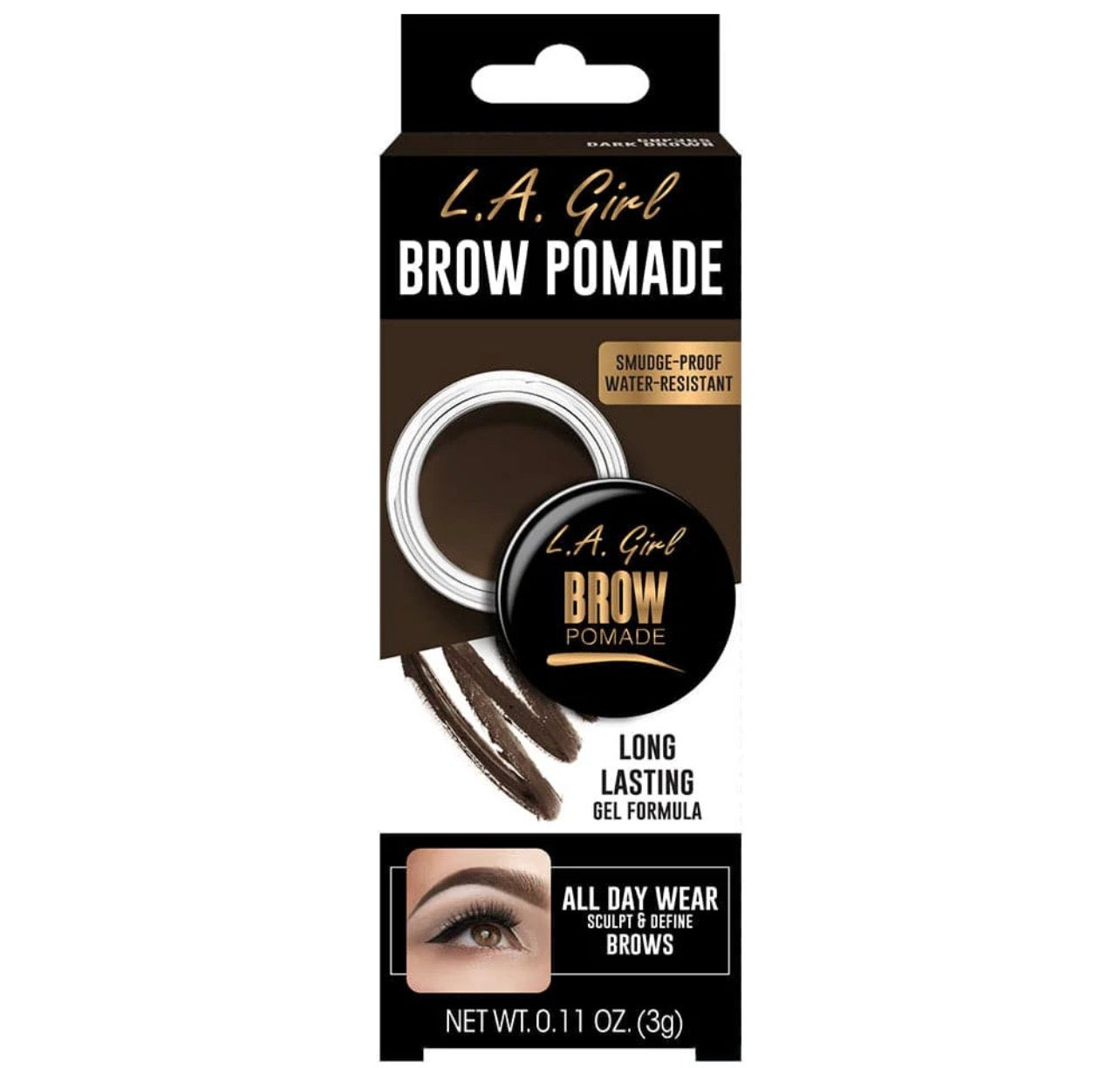 La girl Brow Pomade GBP365A Dark Brown