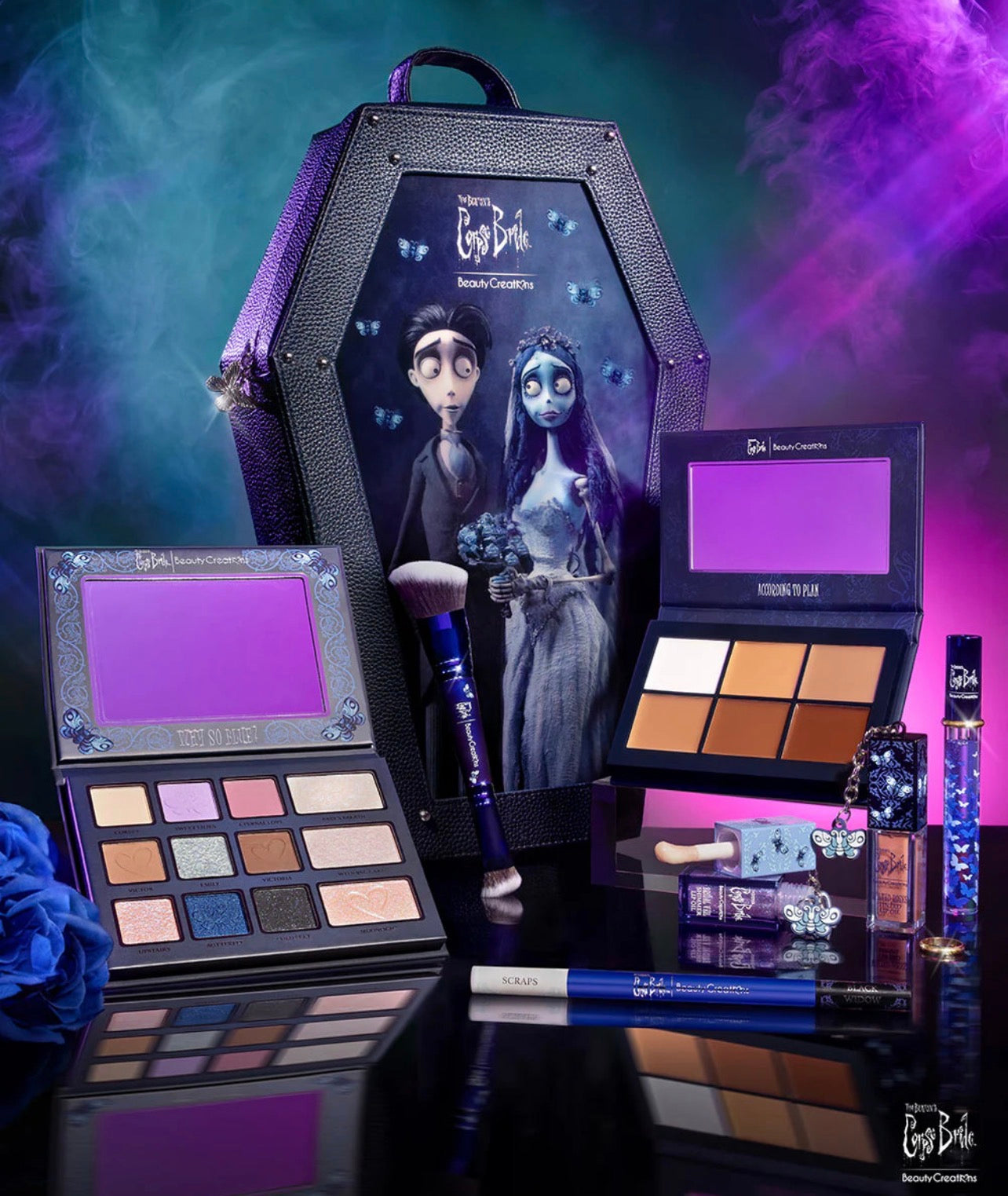 TIM BURTON'S CORPSE BRIDE X BEAUTY CREATIONS ACCORDING TO PLAN CREAM CONTOUR PALLET
