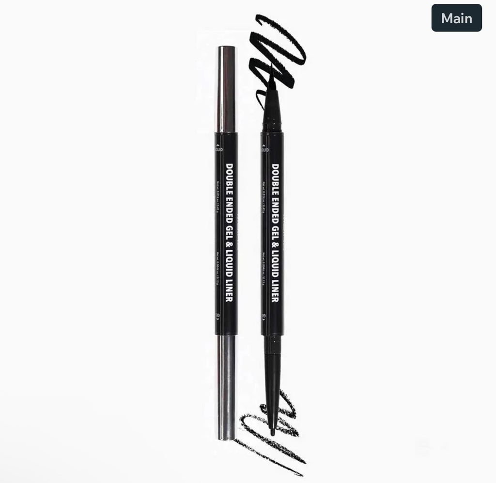 Moira Double Ended Gel & Liquid Liner COLOR: 001 BLACK