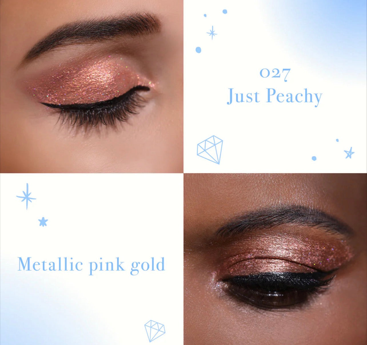 Moira DIAMOND DAZE LIQUID SHADOW (027, JUST PEACHY)