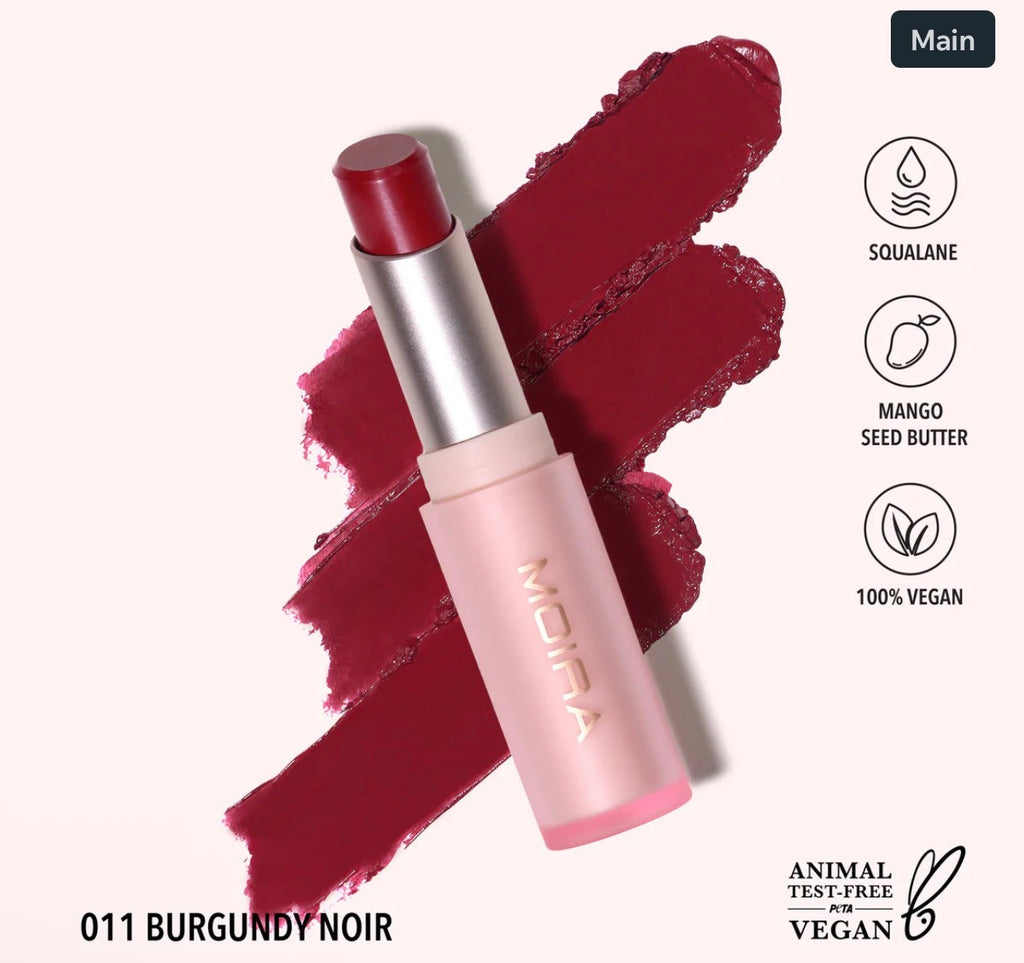 Moira SIGNATURE LIPSTICK (011, BURGUNDY NOIR)