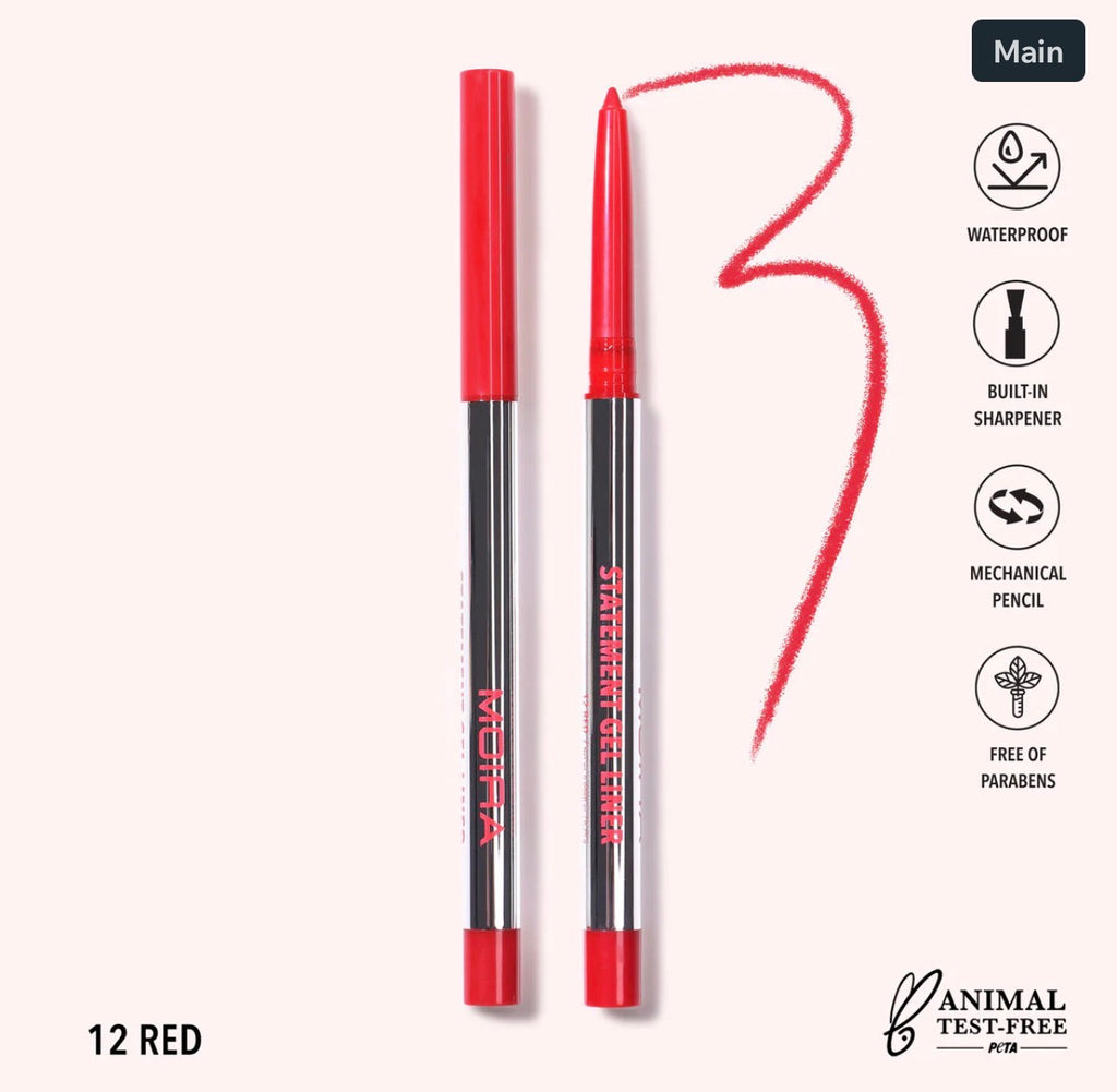Moira STATEMENT GEL LINER (012, RED)