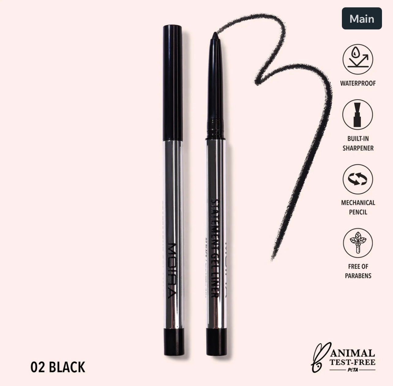 Moira STATEMENT GEL LINER (002, BLACK)