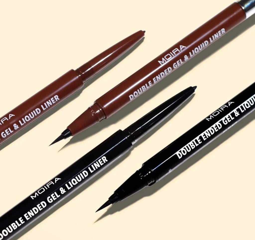 Moira Double Ended Gel & Liquid Eyeliner COLOR: BROWN