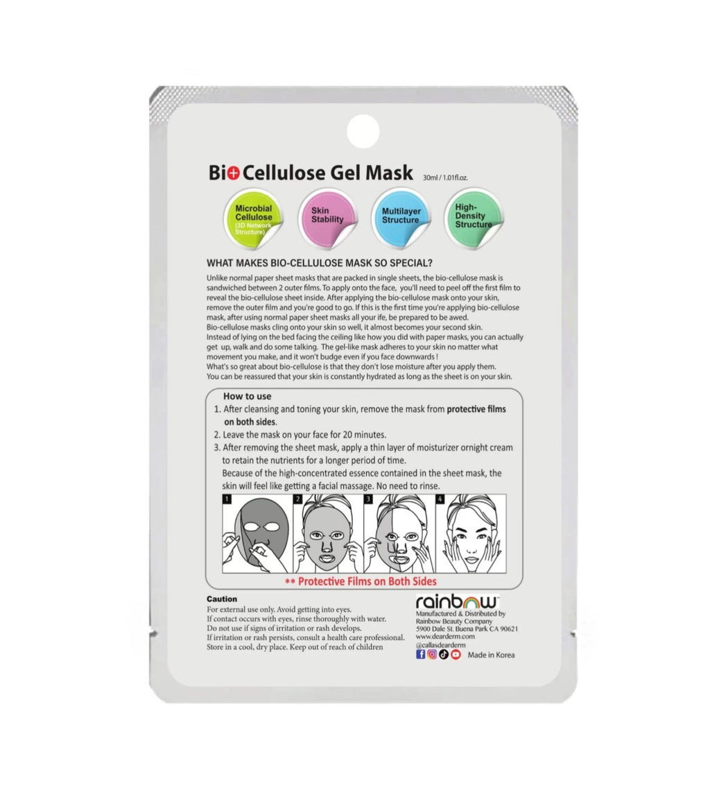DEARDERM Bio-Cellulose Face Gel Mask – EGF