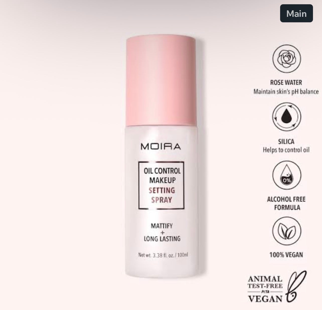 Moira Beauty Oil Control Makeup Setting Spray