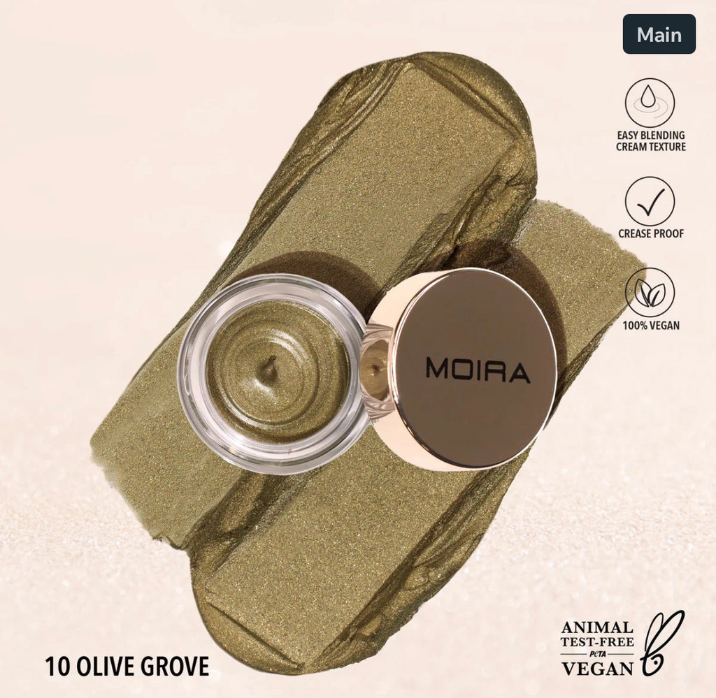 Moira EVERLUST SHIMMER CREAM SHADOW (010, OLIVE GROVE)