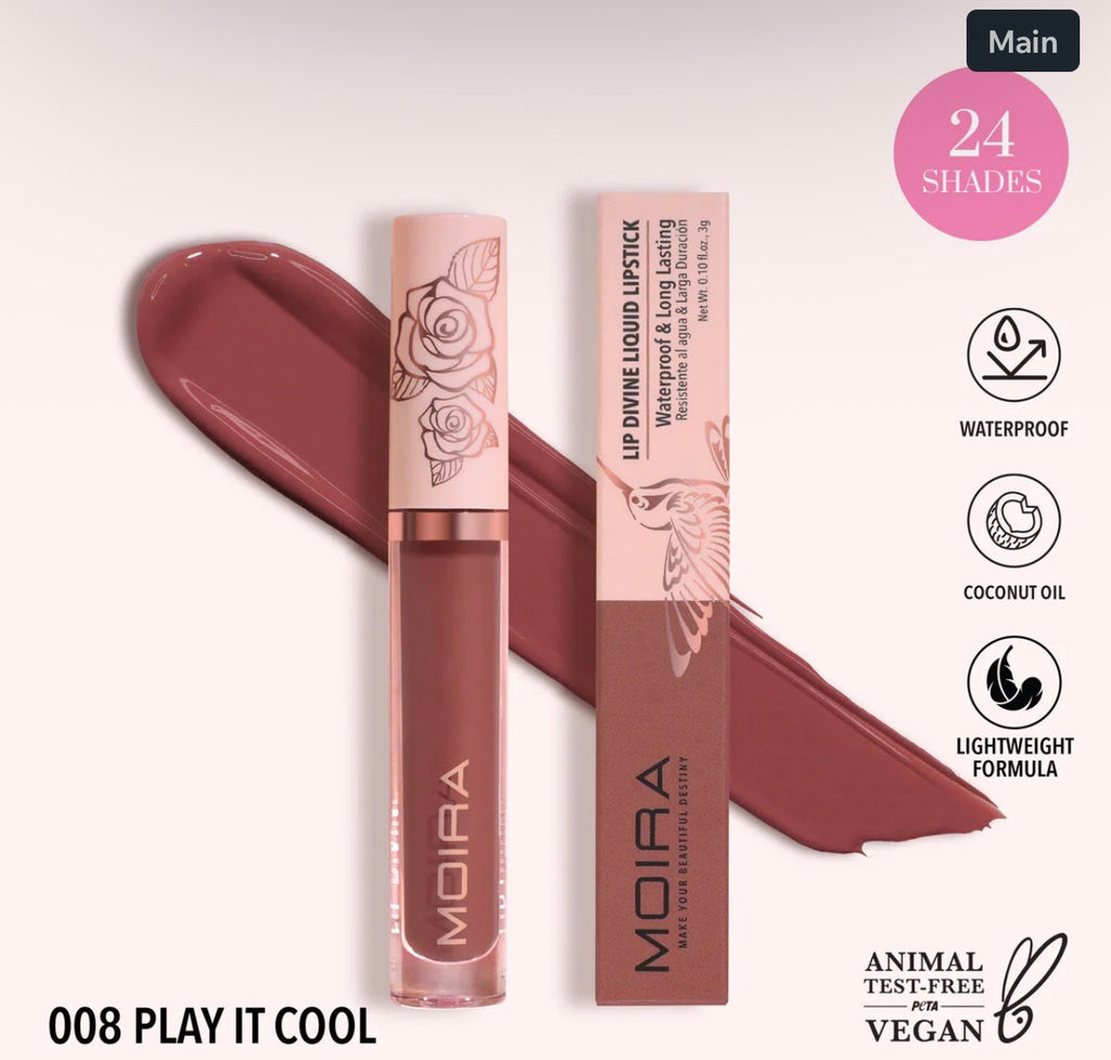 Moira LIP DIVINE LIQUID LIPSTICK (008, PLAY IT COOL)