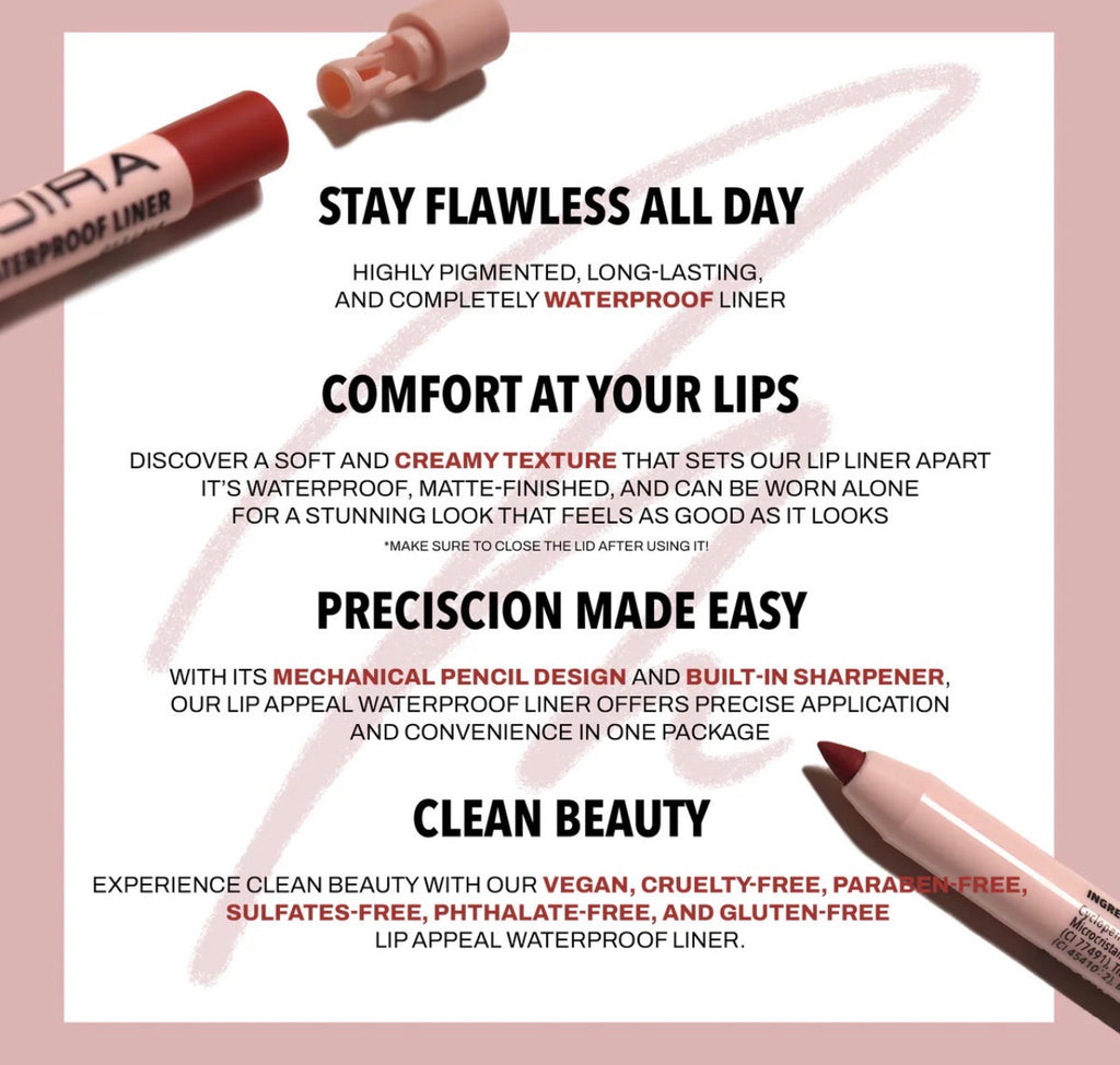 Moira LIP APPEAL WATERPROOF LINER (004, AFTERPARTY)