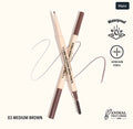 Moira eye brow pencil shade medium brown