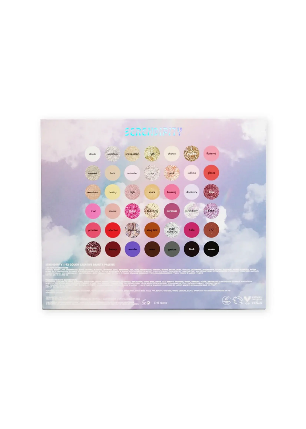 Serendipity" beauty palette by Kara Beauty