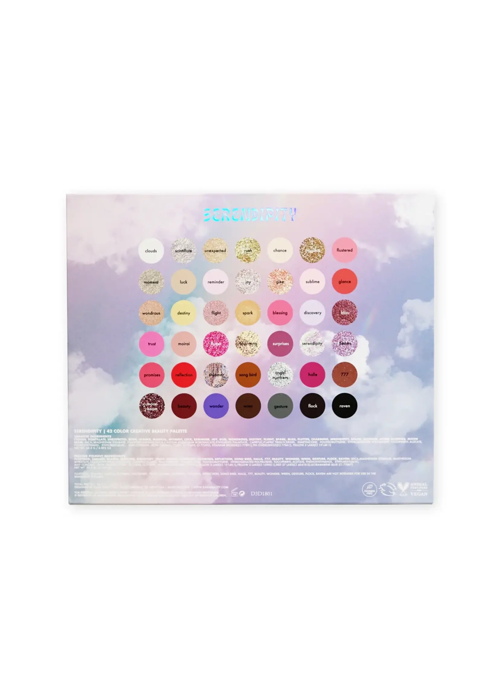 Serendipity" beauty palette by Kara Beauty