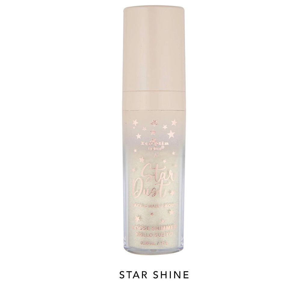 Italia deluxe Star Dust - Loose Shimmer for Face, Hair, & Body shade: starshine