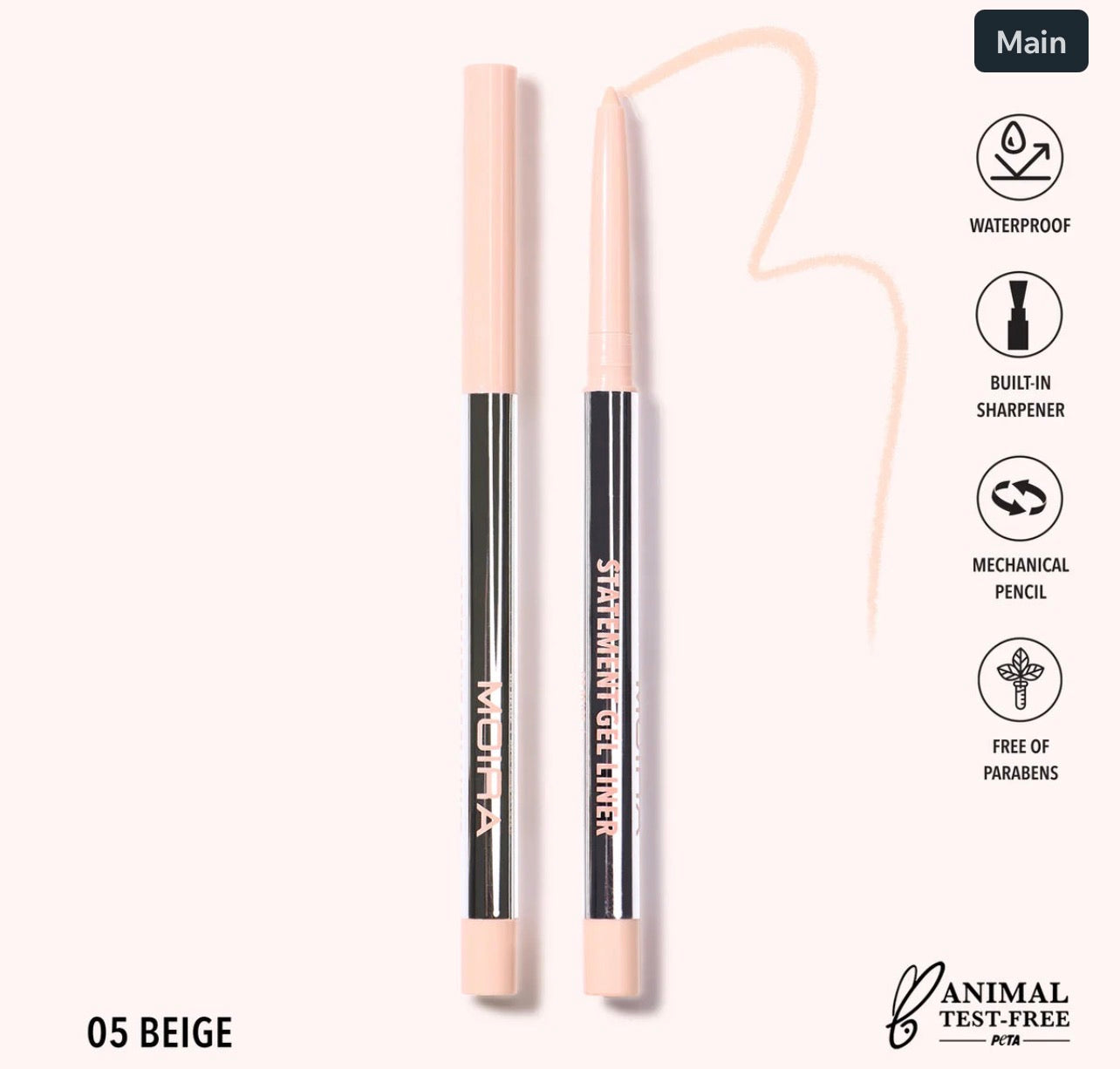 Moira STATEMENT GEL LINER (005, BEIGE)